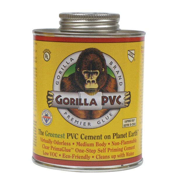 Gorilla Glue Pvc Cement 32Oz Clear R32000 Zoro